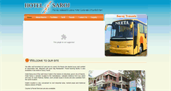 Desktop Screenshot of hotelsaroj.com